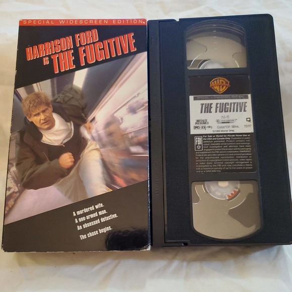 The Fugitive (VHS Tape, 1994) Harrison Ford - Picture 3 of 3